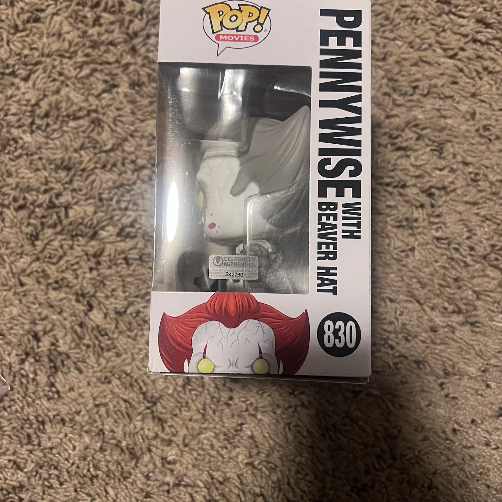 Bill Skarsgard — Bill Skarsgard autographed Pennywise Funko Pop #830 Signed Celebrity Authentics, image 3