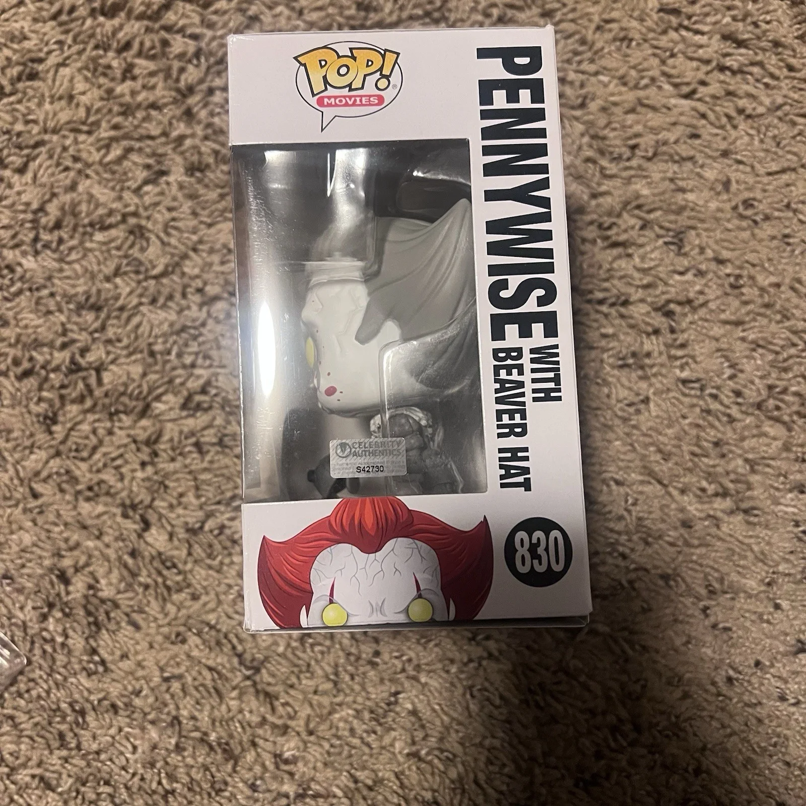 Bill Skarsgard — Bill Skarsgard autographed Pennywise Funko Pop #830 Signed Celebrity Authentics, image 4