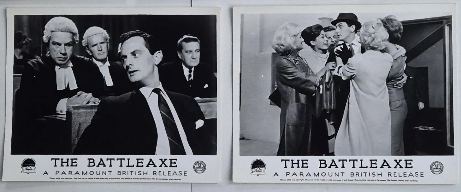 Lobby Card Set 10x8 - 1962 The Battleaxe - Jill Ireland, Francis Matthews, изображение 2