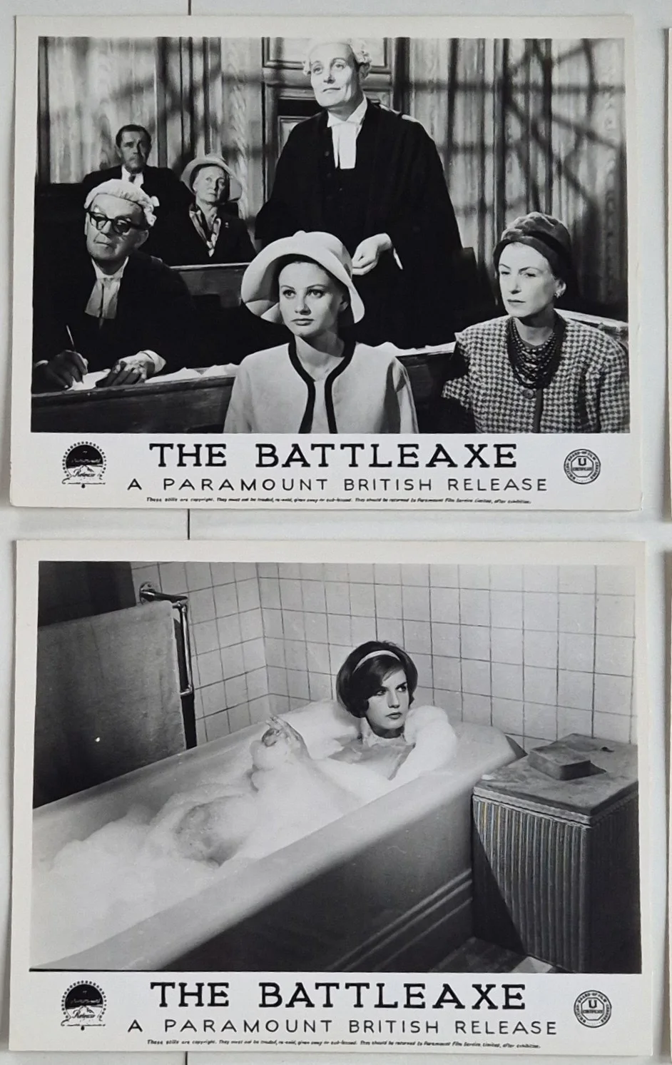 Lobby Card Set 10x8 - 1962 The Battleaxe - Jill Ireland, Francis Matthews, изображение 4