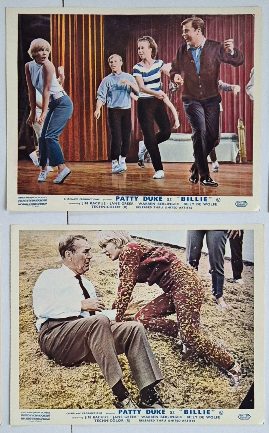 Lobby Card Set 10x8 - 1965 Billie - Patty Duke, Jim Backus, Jane Greer, изображение 4