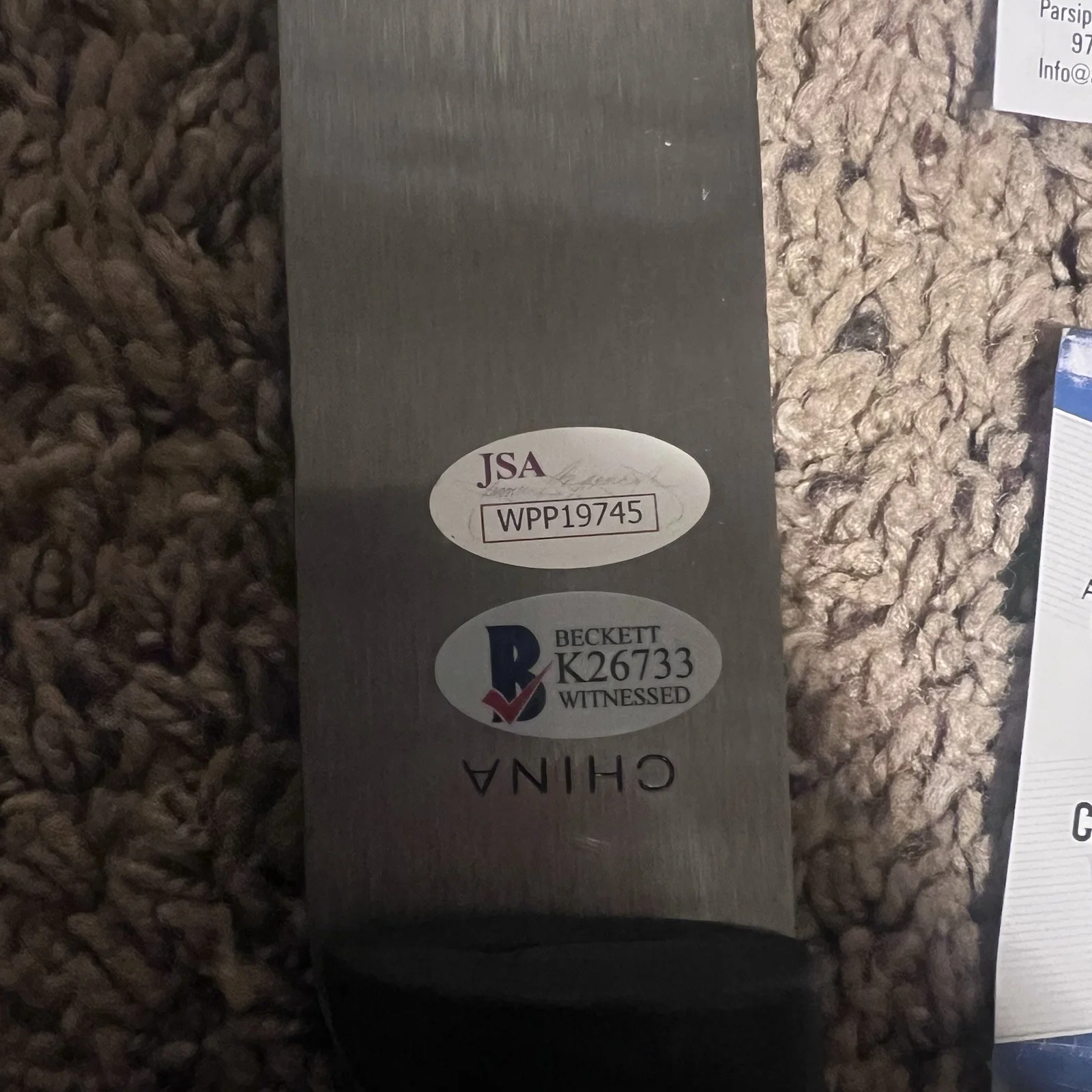 Autographed Machete from Friday the 13th Franchise 8 Actors! JSA BAS, image 3