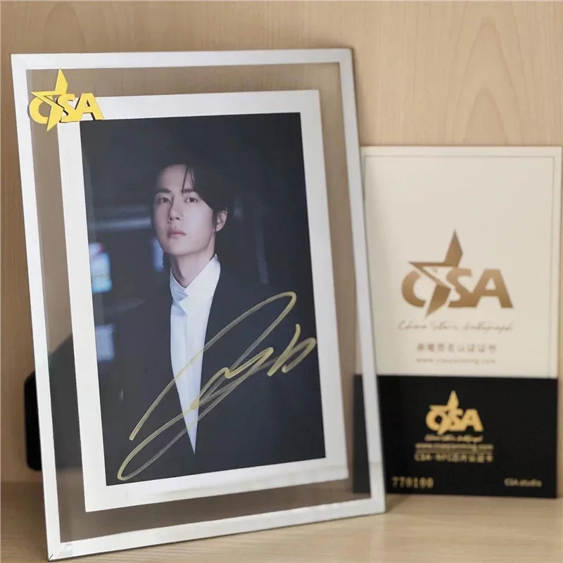Chinese THE Wangyibo Autograph Photos Signature Collection Gift, image 5