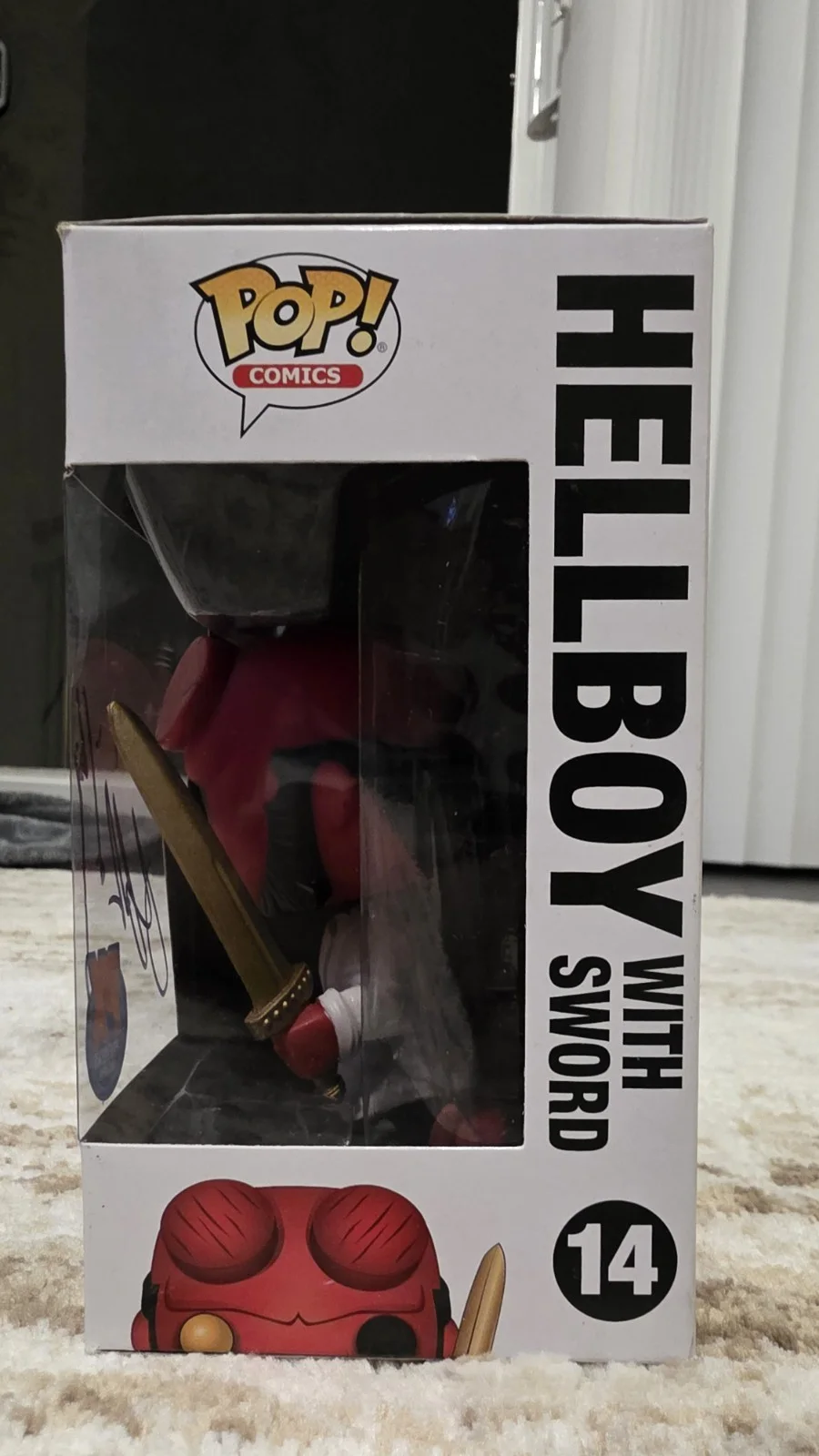 Ron Perlman — RON PERLMAN Signed Autographed PX Exclusives Funko POP 14 Hellboy, image 4