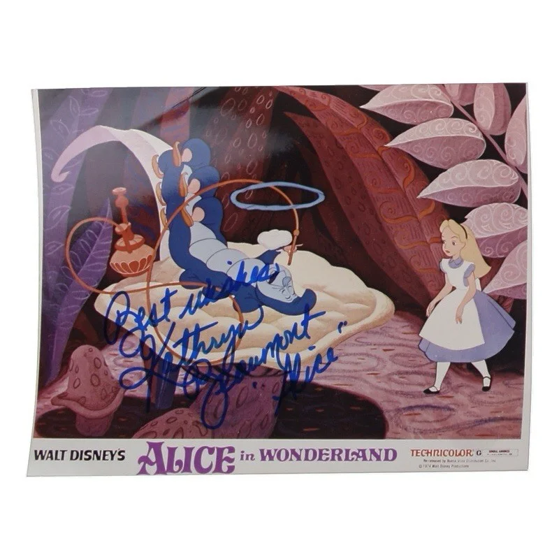 Kathryn Beaumont — Kathryn Beaumont Autographed Alice In Wonderland 8x10 JSA Holo 2 Inscriptions!