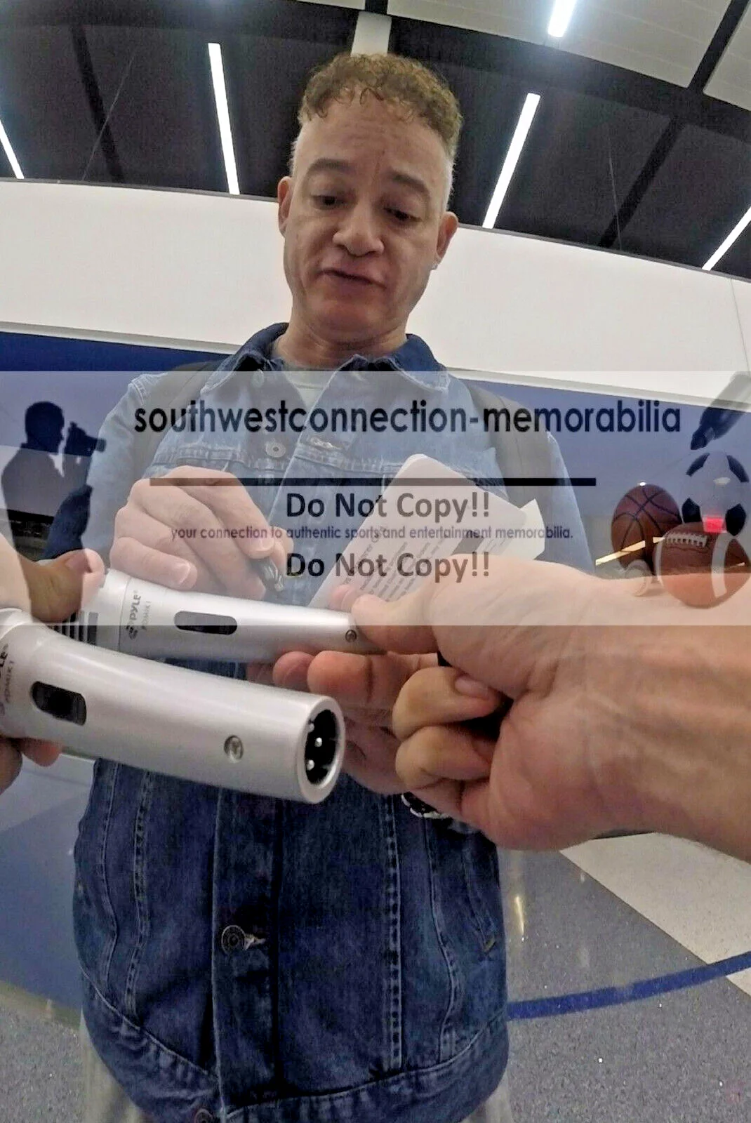 Kid N Play Christopher Reid Signed Microphone Proof Rap Hip Hop 50 Autograph Mic, image 2