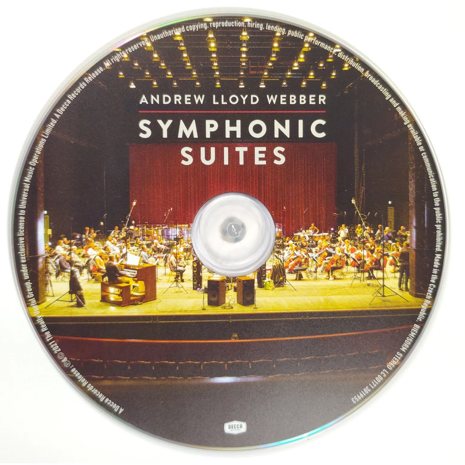Andrew Lloyd Webber Signed CD Symphonic Suites Album Booklet Framed Beckett COA, изображение 5