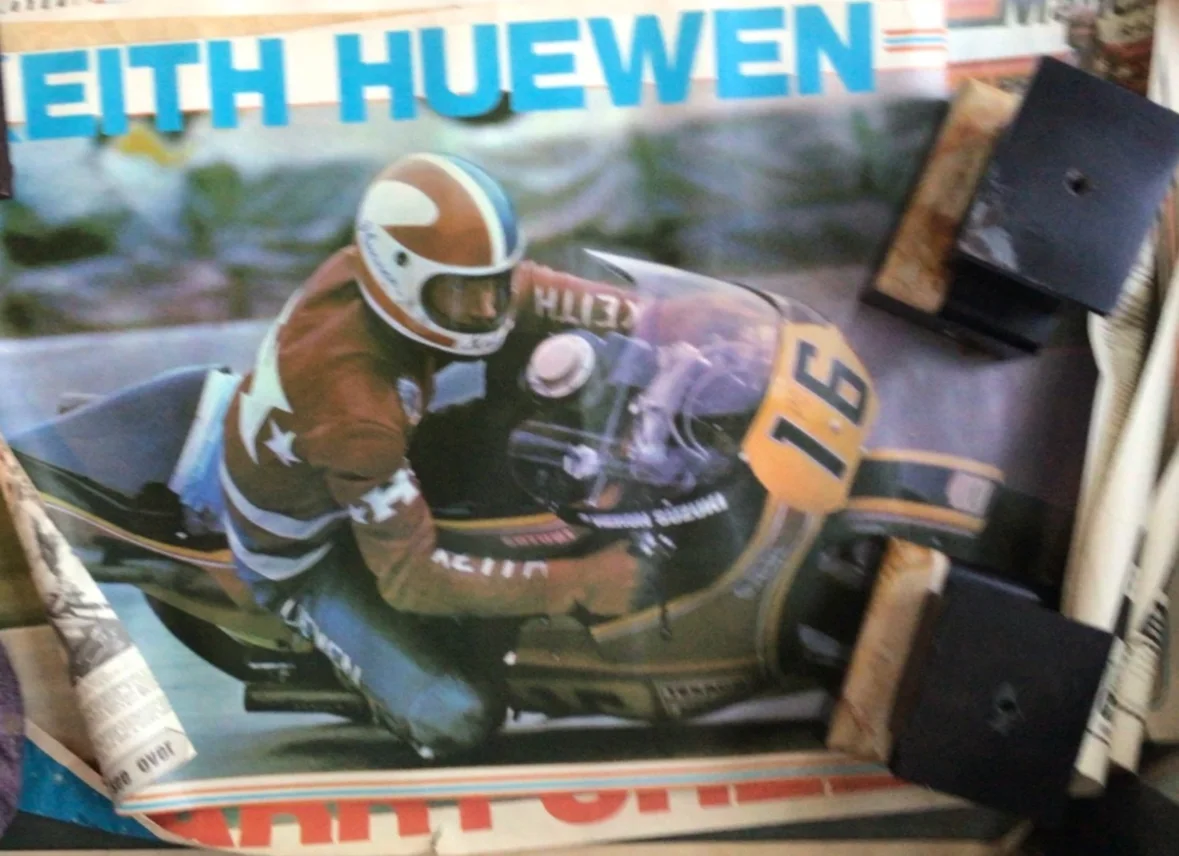 5 motorcyle posters Barry Sheen, Keith Heuwan, Mike hailwood, Graham Wood, изображение 2