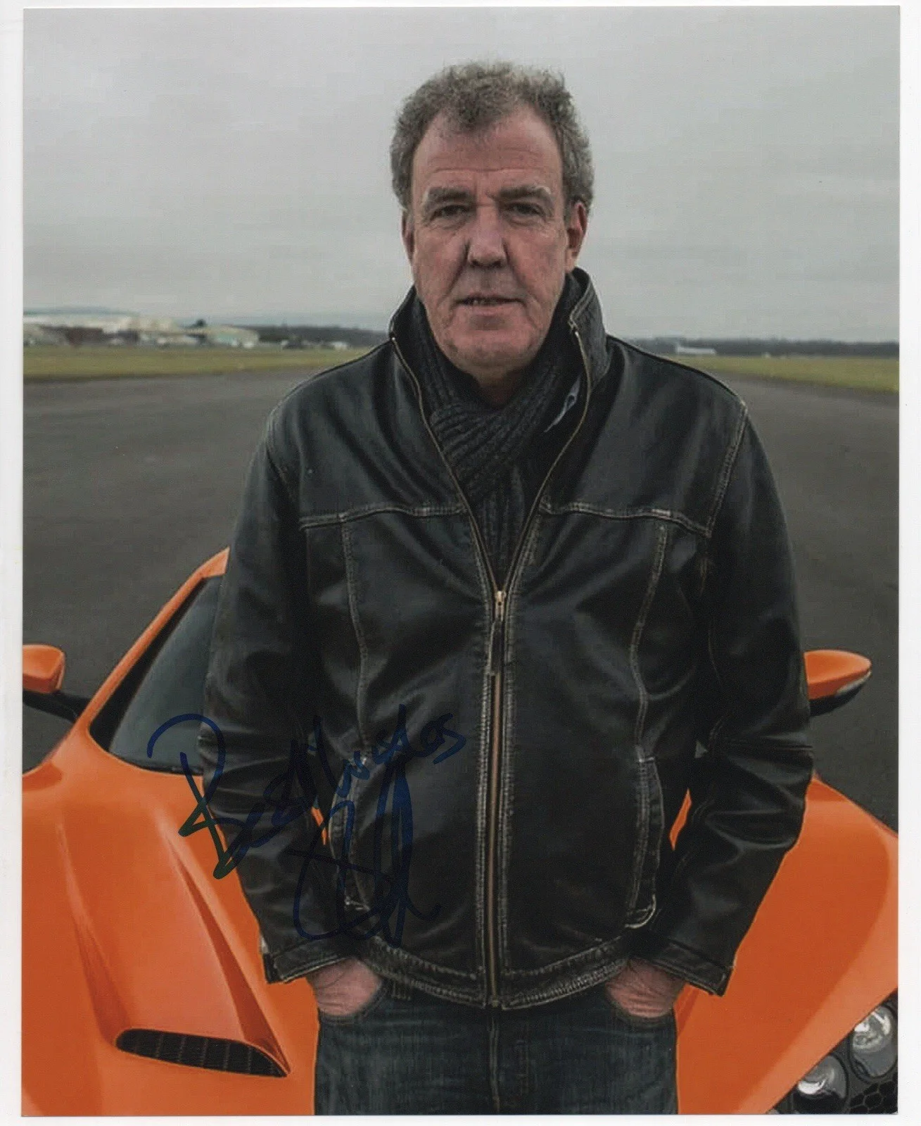 Jeremy Clarkson — Jeremy Clarkson signed autograph 8x10 Photo No COA Pass BAS PSA JSA Top Gear Car