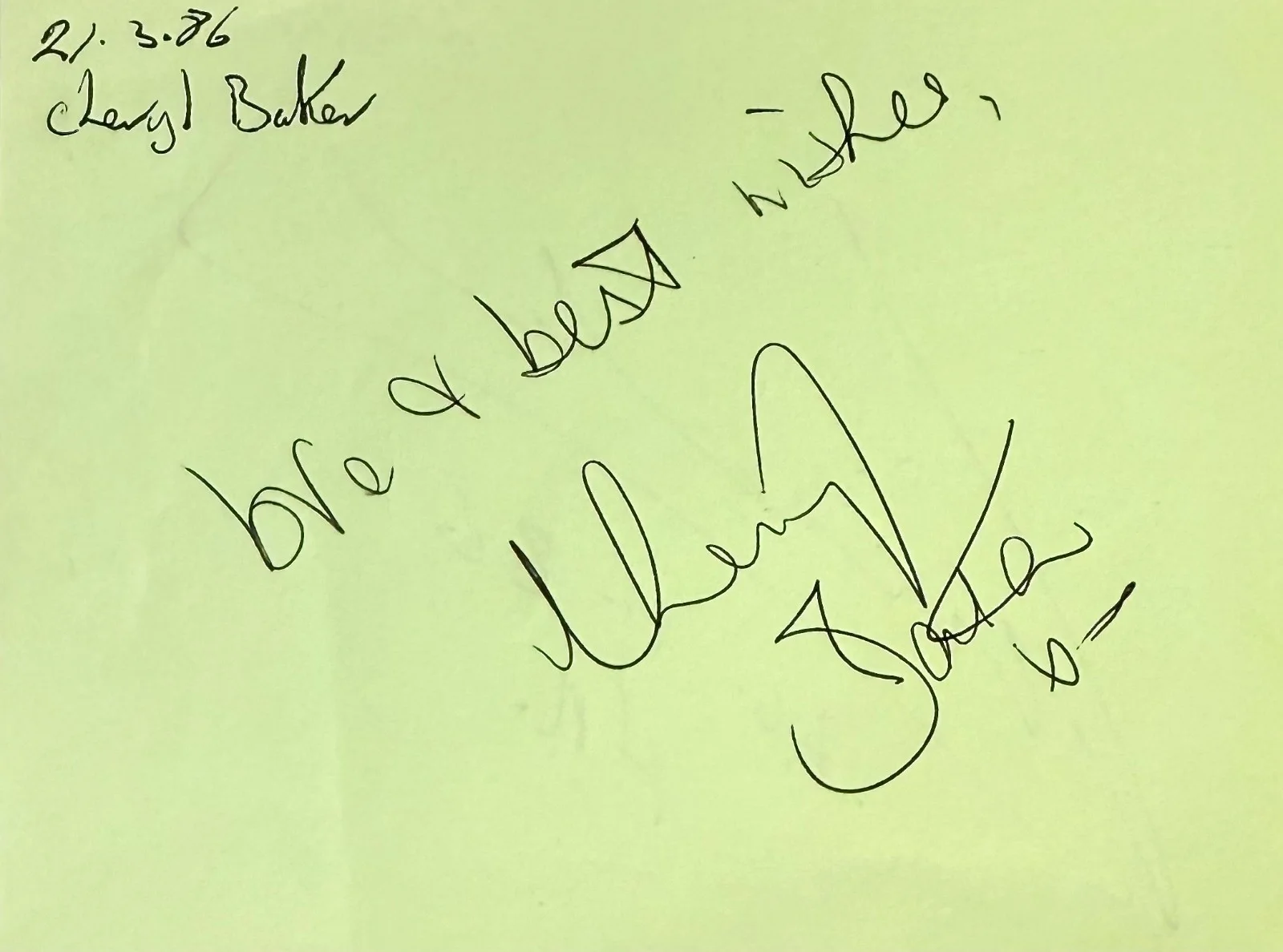 LIMAHL & CHERYL BAKER Dual Signed Autographed 4x5 ALBUM PAGE Kajagoogoo SINGER, image 2