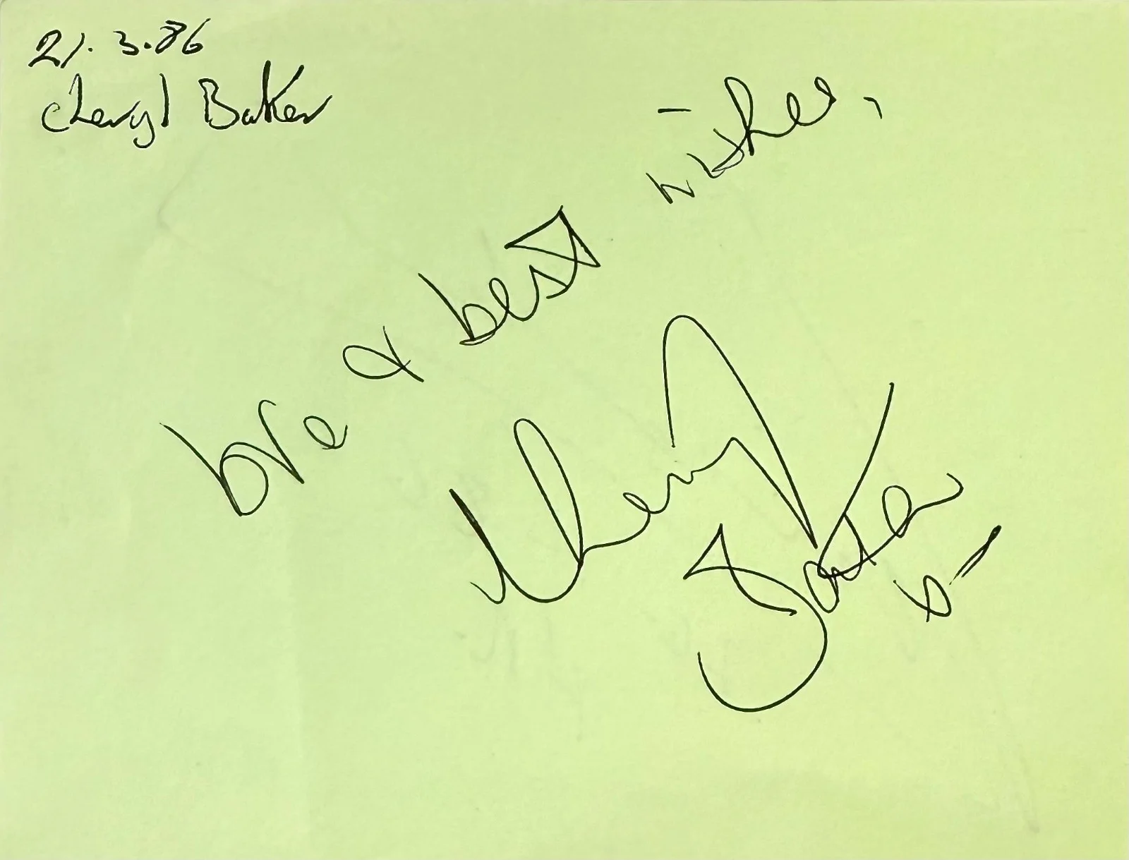 LIMAHL & CHERYL BAKER Dual Signed Autographed 4x5 ALBUM PAGE Kajagoogoo SINGER, image 4