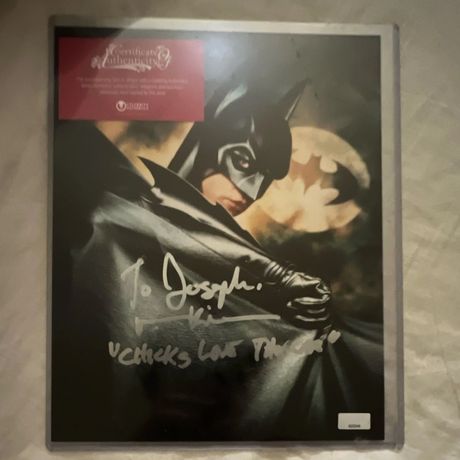 Batman Original Autographed Photo Celebrity Authentics Authentication Val Kilmer, image 4