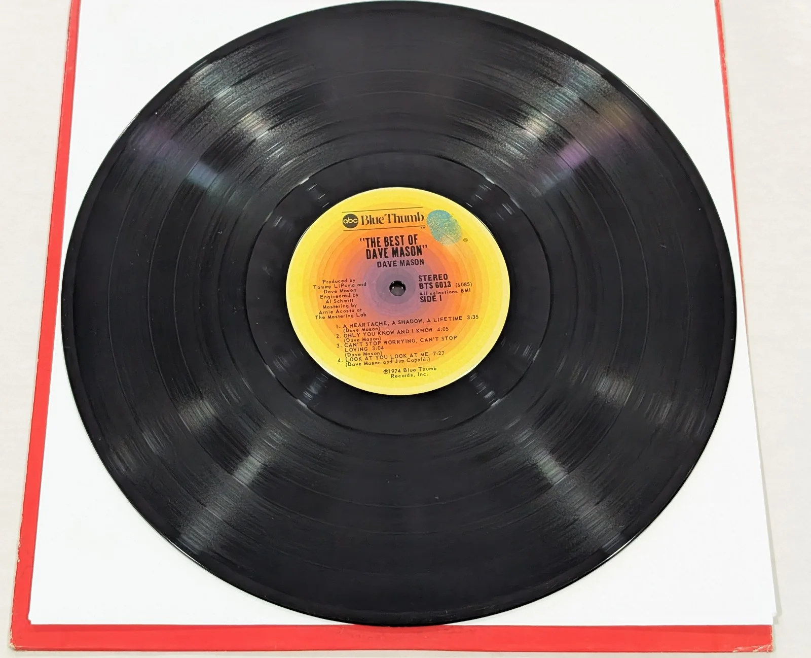 Dave Mason The Best of SIGNED AUTOGRAPHED vinyl LP ABC Blue Thumb 1974 Traffic, изображение 4