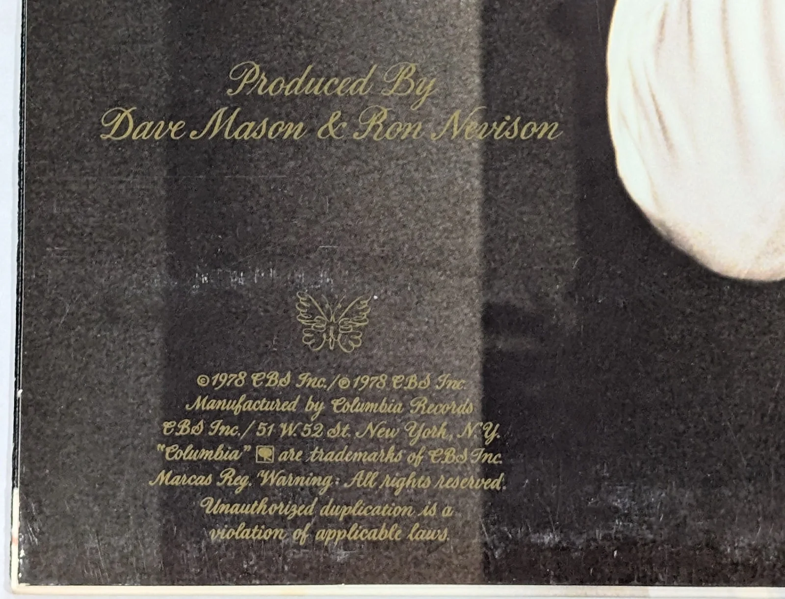 Dave Mason + Mike Finnegan Mariposa De Oro DUAL SIGNED AUTOGRAPHED vinyl LP 1978, изображение 3