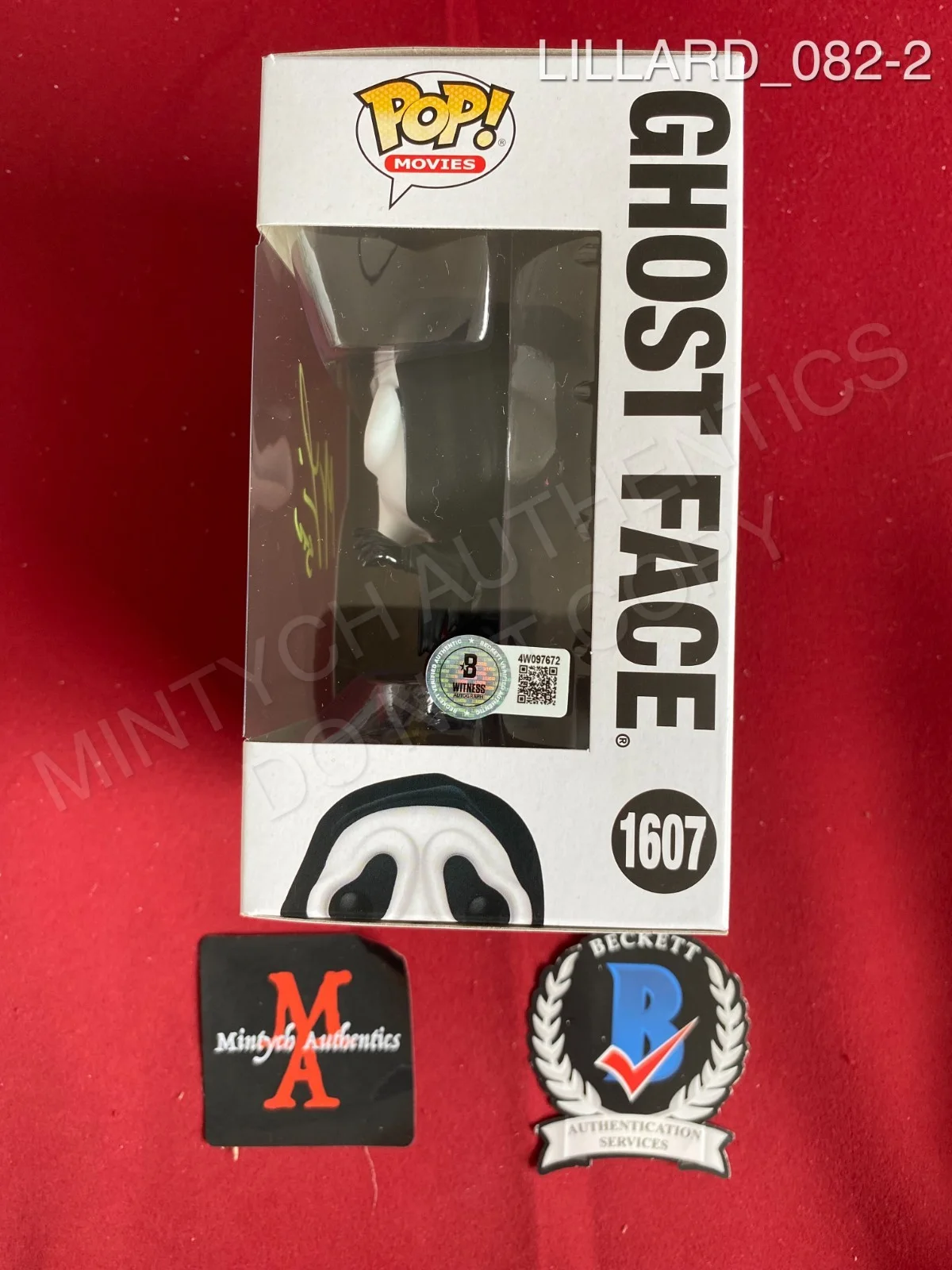Matthew Lillard — Matthew Lillard autographed signed Scream Ghost Face Funko Pop #1607 Beckett, изображение 2