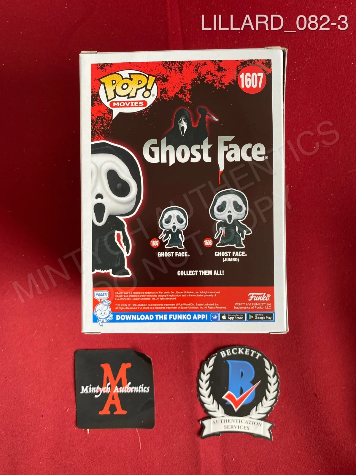 Matthew Lillard — Matthew Lillard autographed signed Scream Ghost Face Funko Pop #1607 Beckett, изображение 3