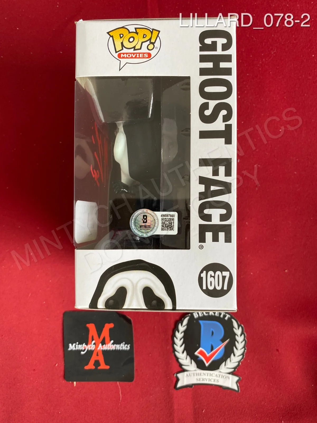 Matthew Lillard — Matthew Lillard autographed signed Scream Ghost Face Funko Pop #1607 Beckett, изображение 2