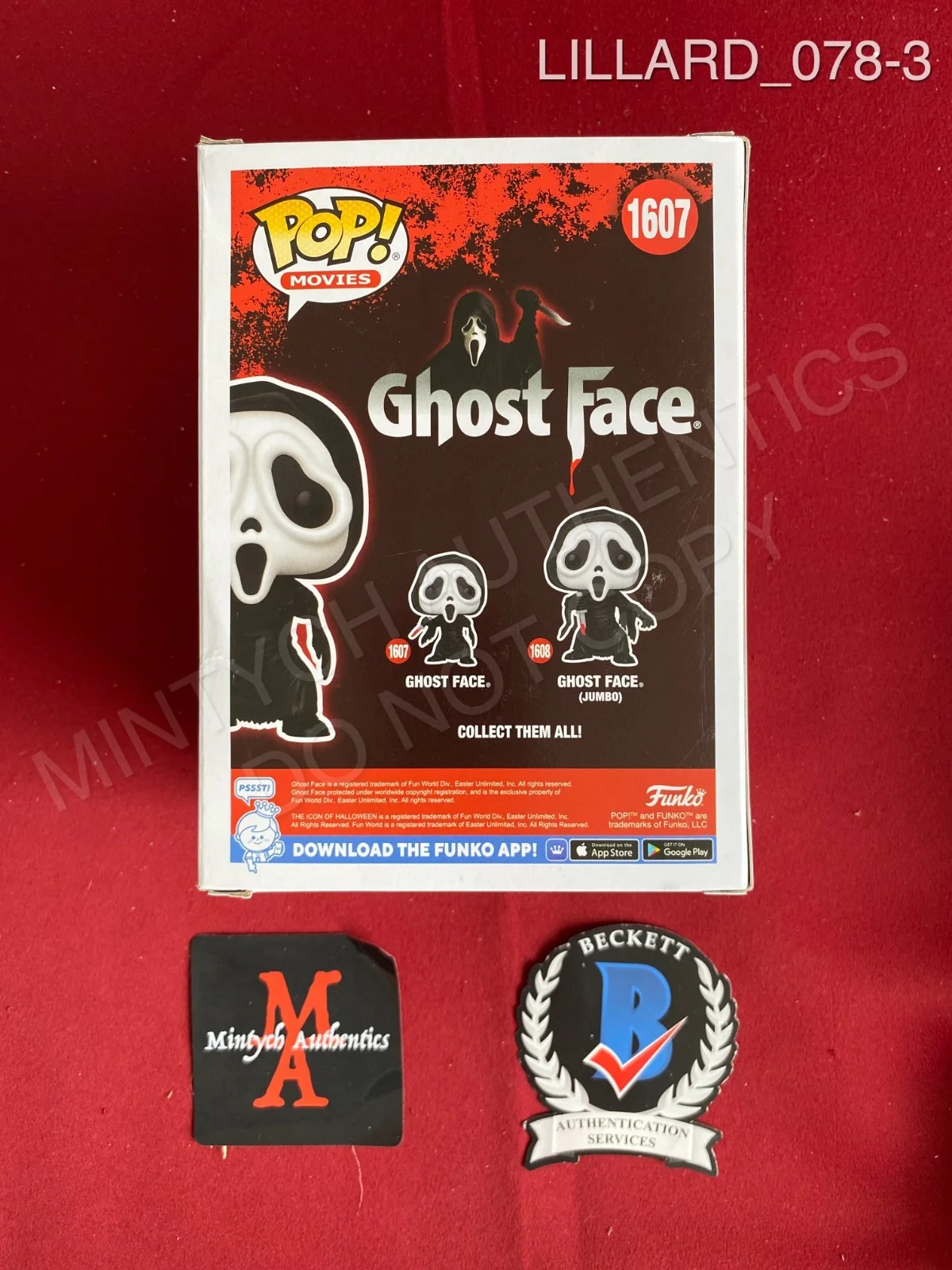 Matthew Lillard — Matthew Lillard autographed signed Scream Ghost Face Funko Pop #1607 Beckett, изображение 3