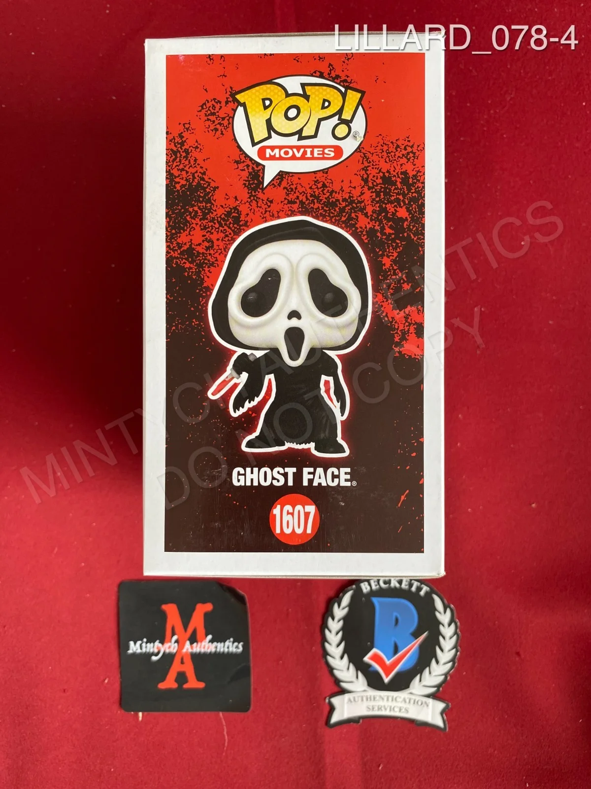 Matthew Lillard — Matthew Lillard autographed signed Scream Ghost Face Funko Pop #1607 Beckett, изображение 4