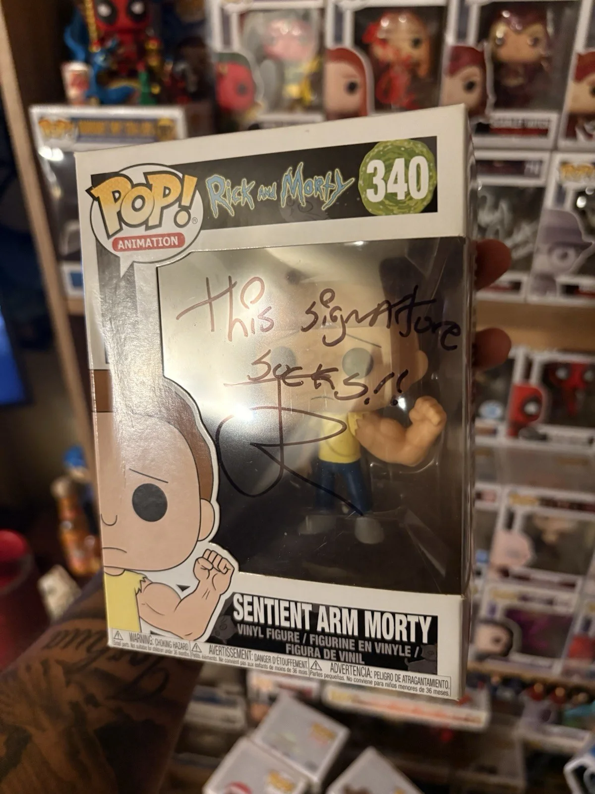 Justin Roiland — Funko Pop Rick and Morty #332 & #340 Figures Signed by Justin Roiland, изображение 3