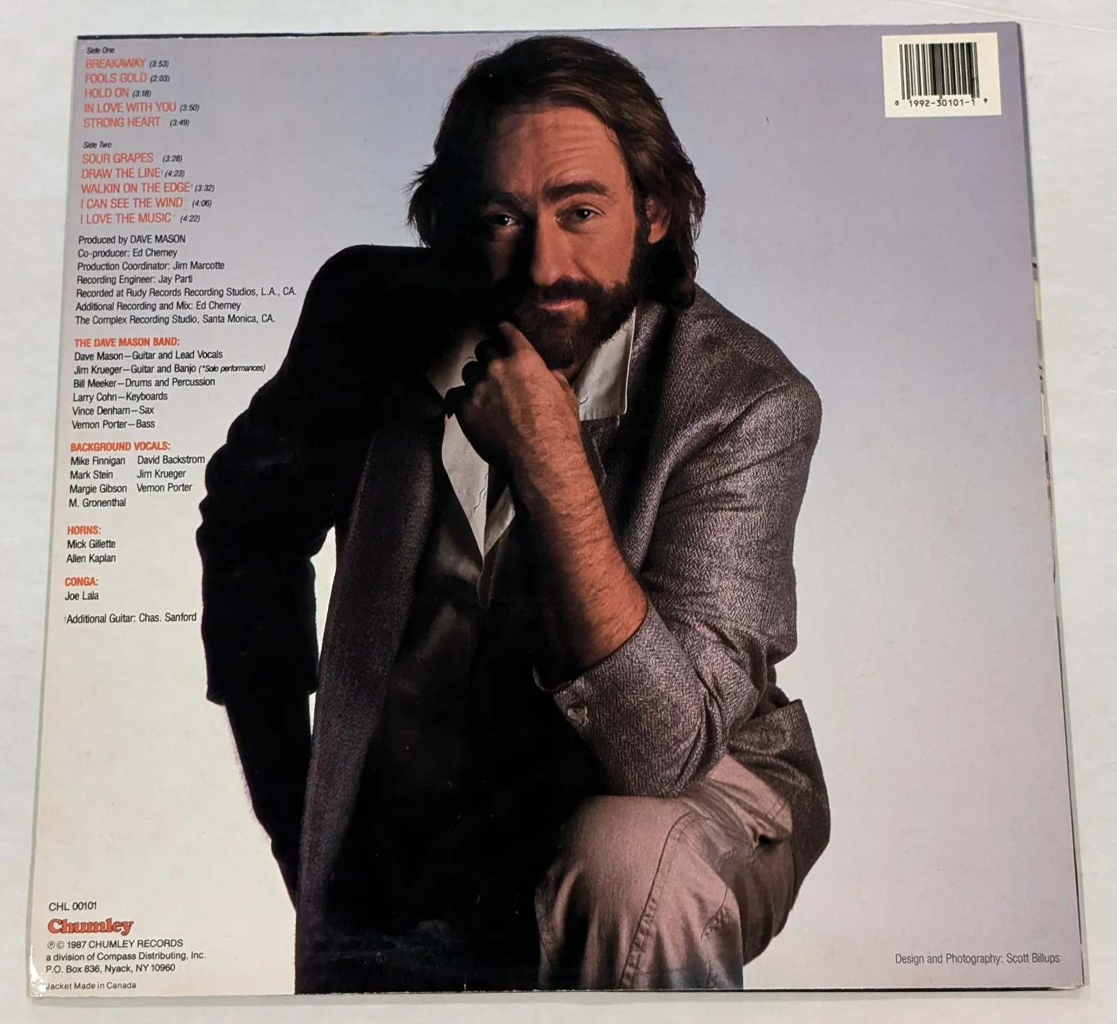 Dave Mason Some Assembly Required SIGNED AUTOGRAPHED vinyl LP Chumley Traffic 87, image 2