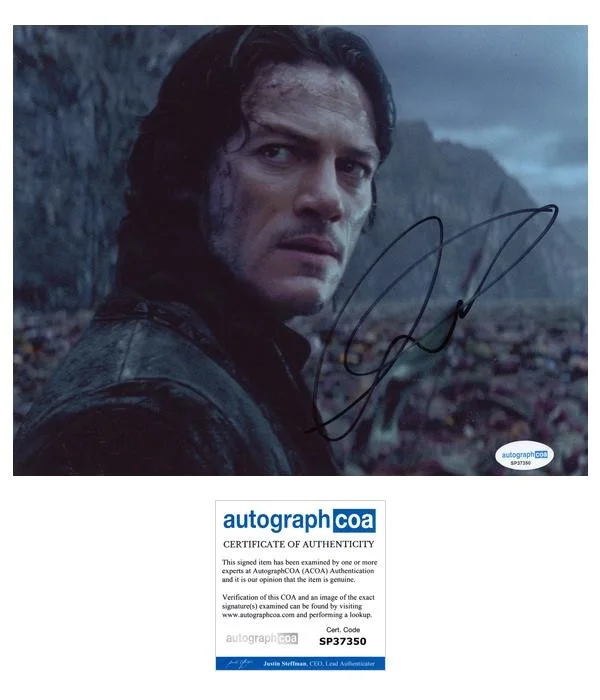 Luke Evans — Luke Evans "Dracula Untold" AUTOGRAPH Signed 'Vlad' 8x10 Photo B ACOA
