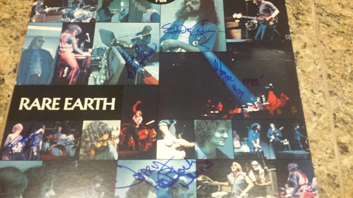 Rare Earth — * RARE EARTH * album flat signed by 5 Bridges, Guzman, Monette, Baracks, LeBloch, изображение 2