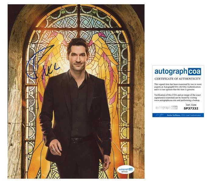 Tom Ellis — Tom Ellis "Lucifer" AUTOGRAPH Signed 'Lucifer Morningstar' 8x10 Photo B ACOA
