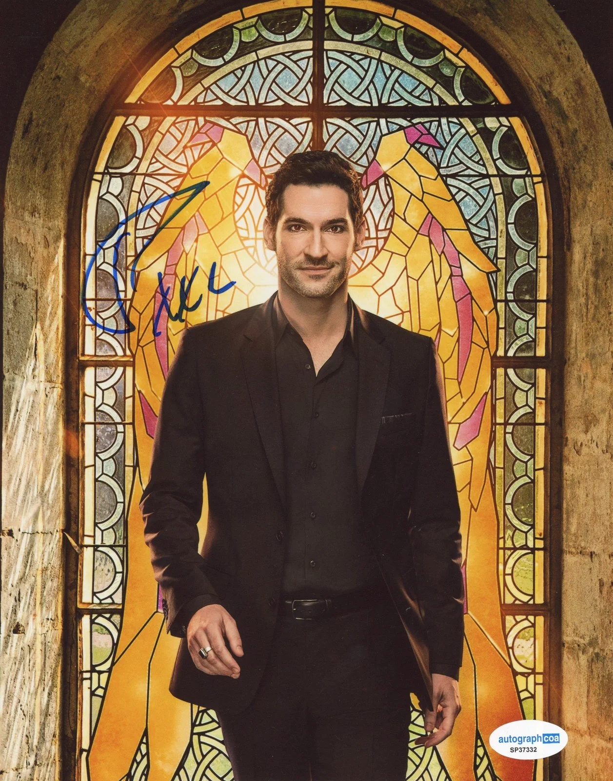 Tom Ellis — Tom Ellis "Lucifer" AUTOGRAPH Signed 'Lucifer Morningstar' 8x10 Photo B ACOA, image 2