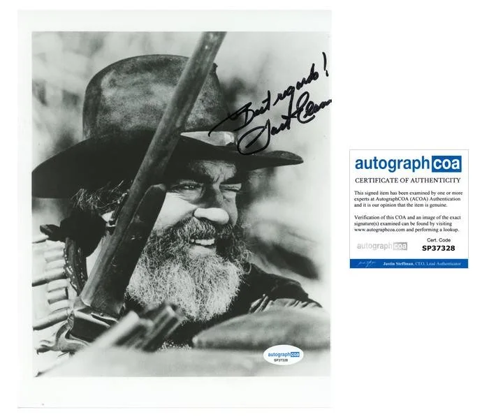 Jack Elam — Jack Elam "Shootout in a One Dog Town" AUTOGRAPH Signed 8x10 Photo ACOA