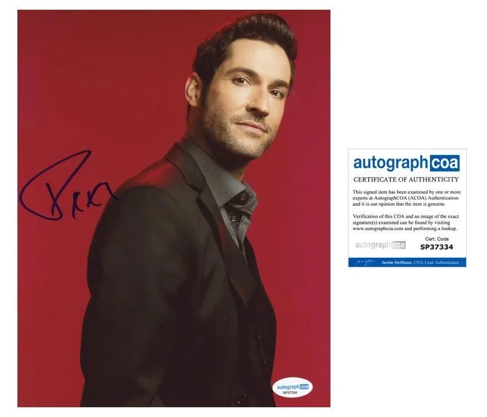 Tom Ellis — Tom Ellis "Lucifer" AUTOGRAPH Signed 'Lucifer Morningstar' 8x10 Photo C ACOA