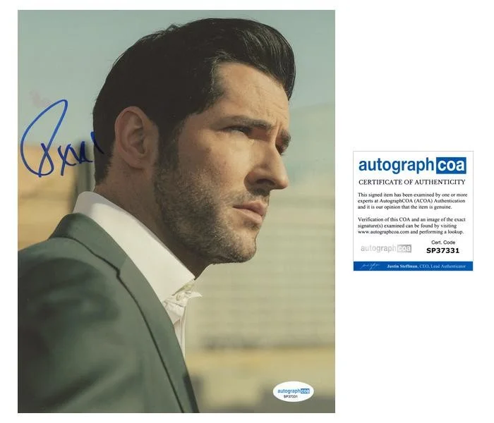 Tom Ellis — Tom Ellis "Lucifer" AUTOGRAPH Signed 'Lucifer Morningstar' 8x10 Photo ACOA