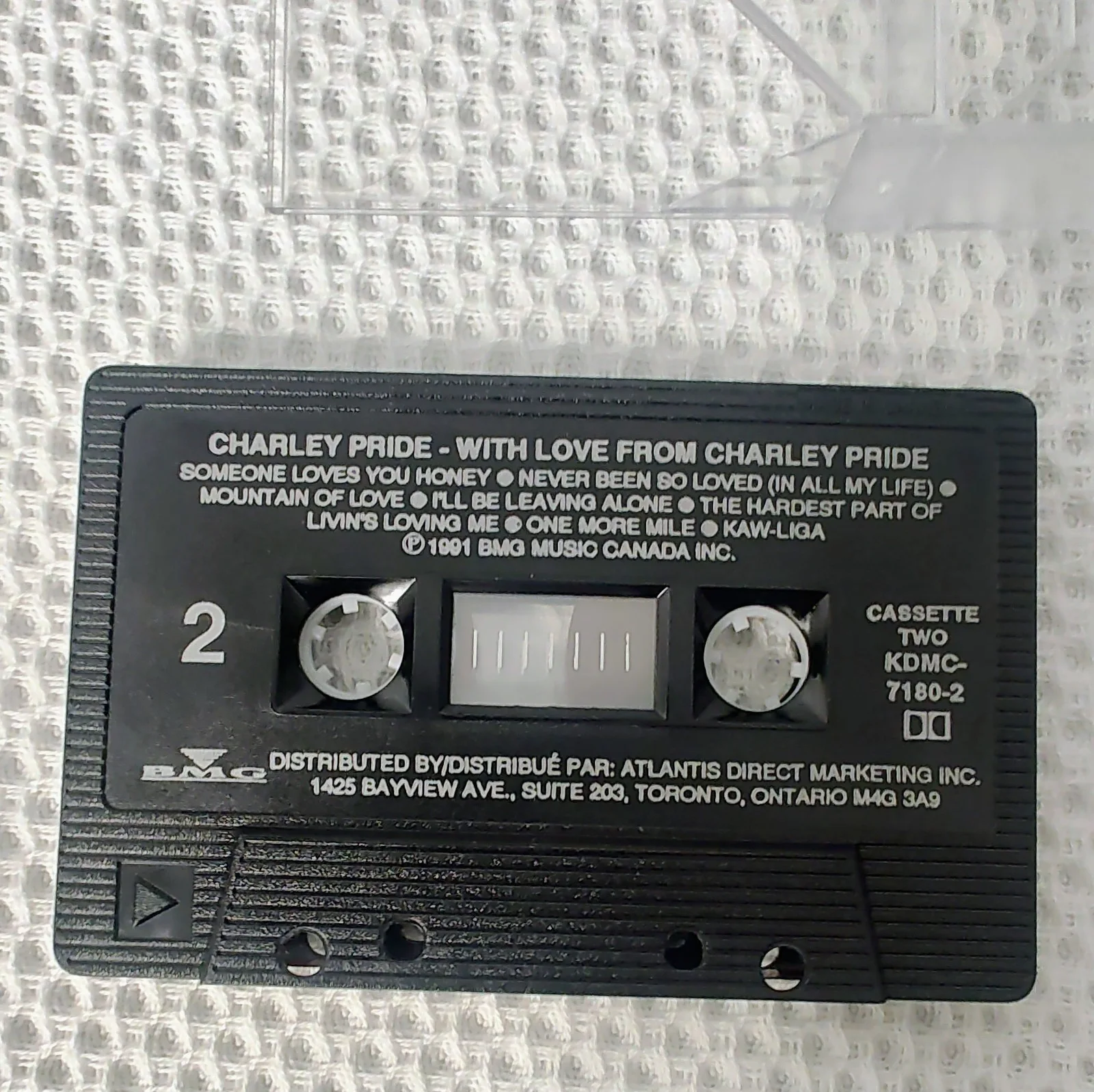 Charley Pride Autographed Cassette Tape- With Love From Charley Pride, image 5