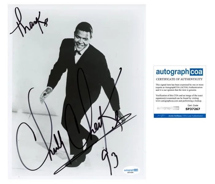 Chubby Checker — Chubby Checker "The Twist" Singer AUTOGRAPH Signed Autographed 8x10 Photo C ACOA