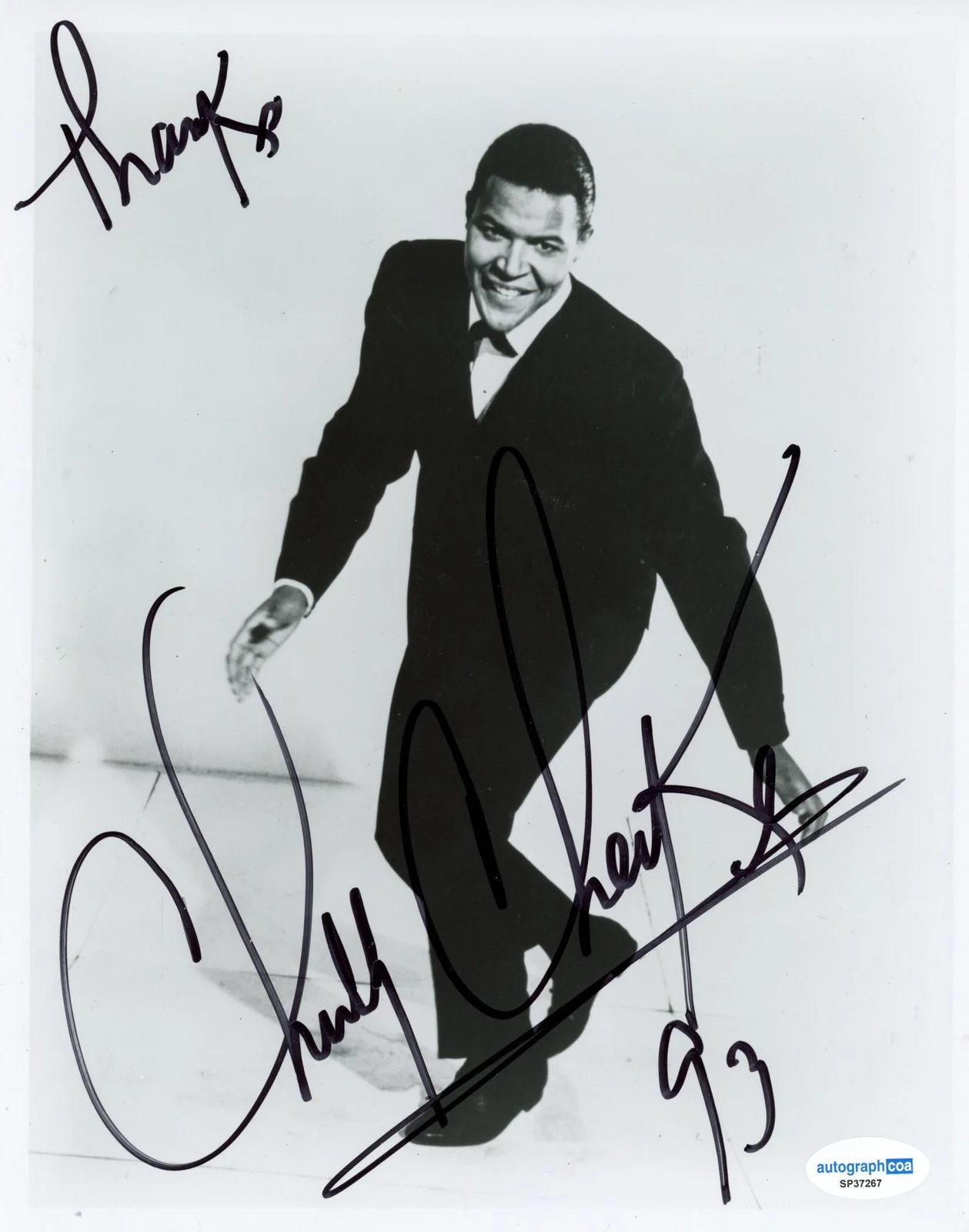 Chubby Checker — Chubby Checker "The Twist" Singer AUTOGRAPH Signed Autographed 8x10 Photo C ACOA, изображение 2