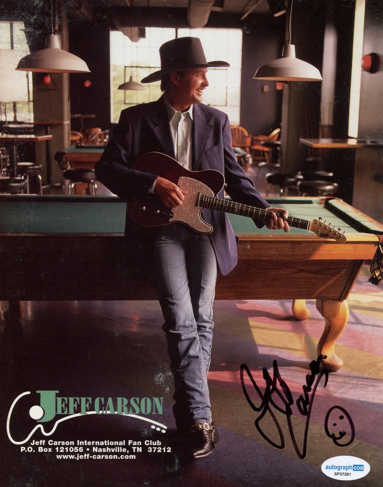 Jeff Carson — Jeff Carson "Not on Your Love" Country Singer AUTOGRAPH Signed 8x10 Photo ACOA, изображение 2