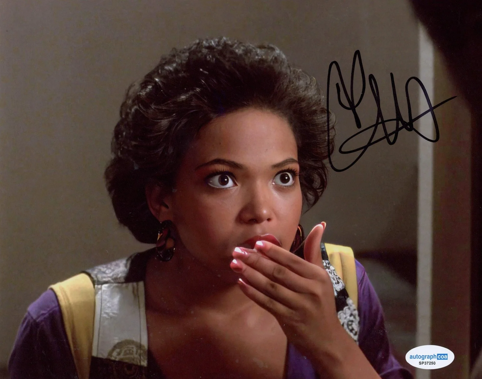 Tisha Campbell — Tisha Campbell "House Party" AUTOGRAPH Signed 'Sidney' 8x10 Photo D ACOA, изображение 2