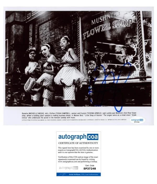 Tisha Campbell — Tisha Campbell "Little Shop of Horrors" AUTOGRAPH Signed Chiffon 8x10 Photo ACOA