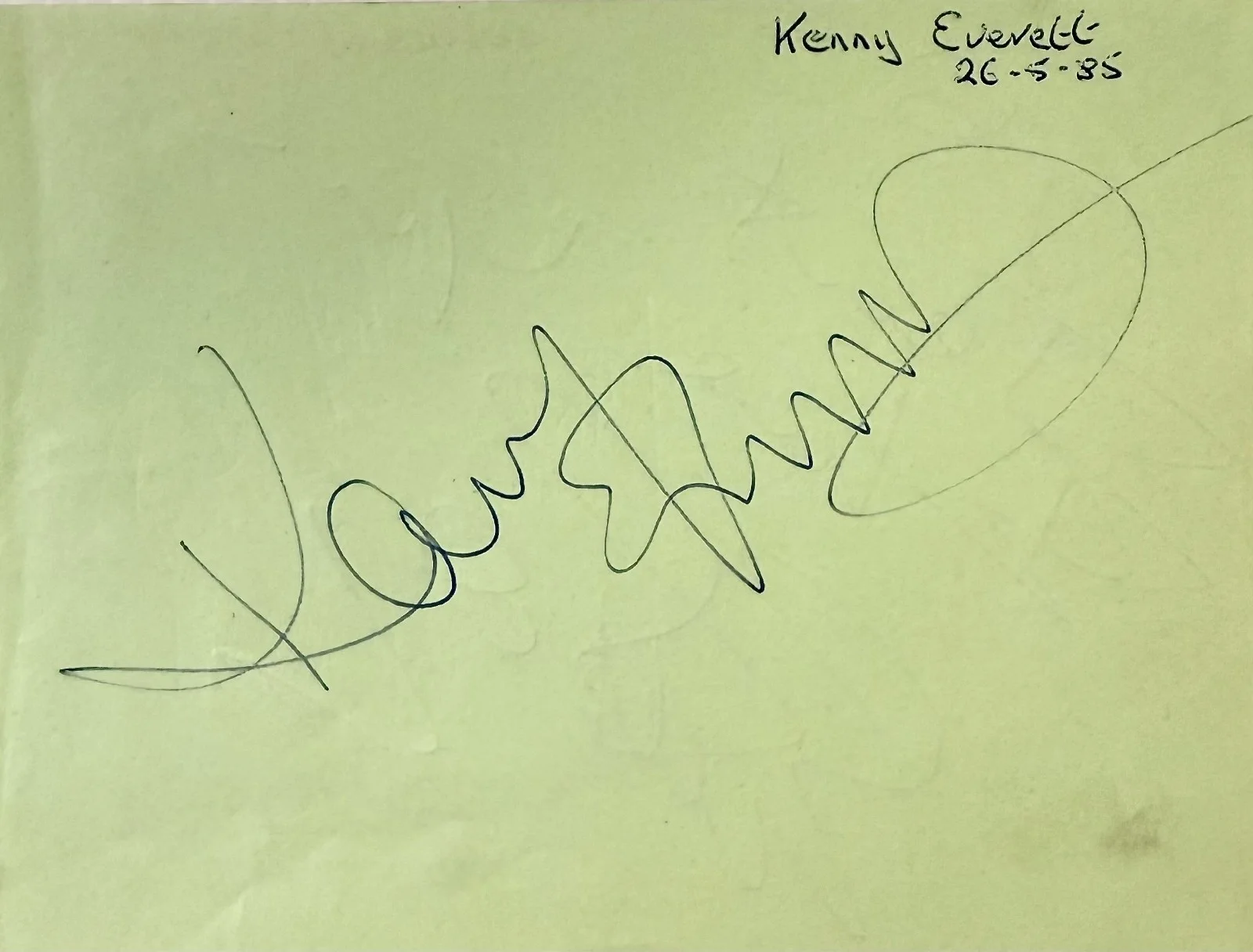 ENGELBERT HUMPERDINCK & KENNY EVERETT Signed Autograph 4x5 ALBUM PAGE RELEASE ME, image 2
