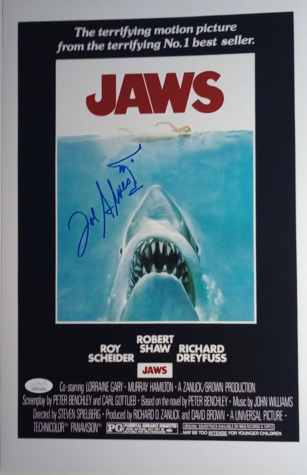 Joe Alves — Joe Alves Signed JAWS 11x17 Movie Poster