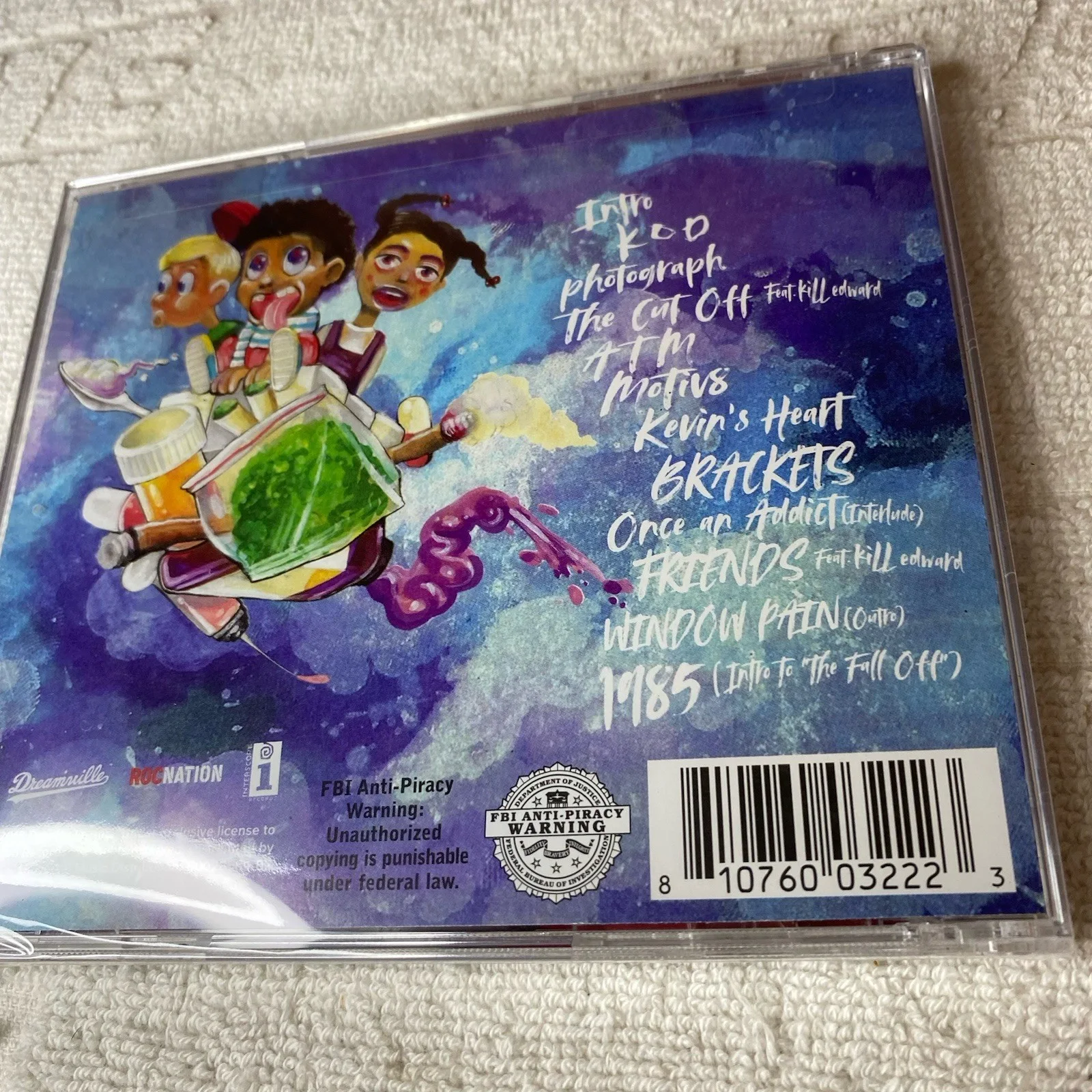 J Cole KOD CD Sealed Autographed Signed Hip Hop Album, image 4