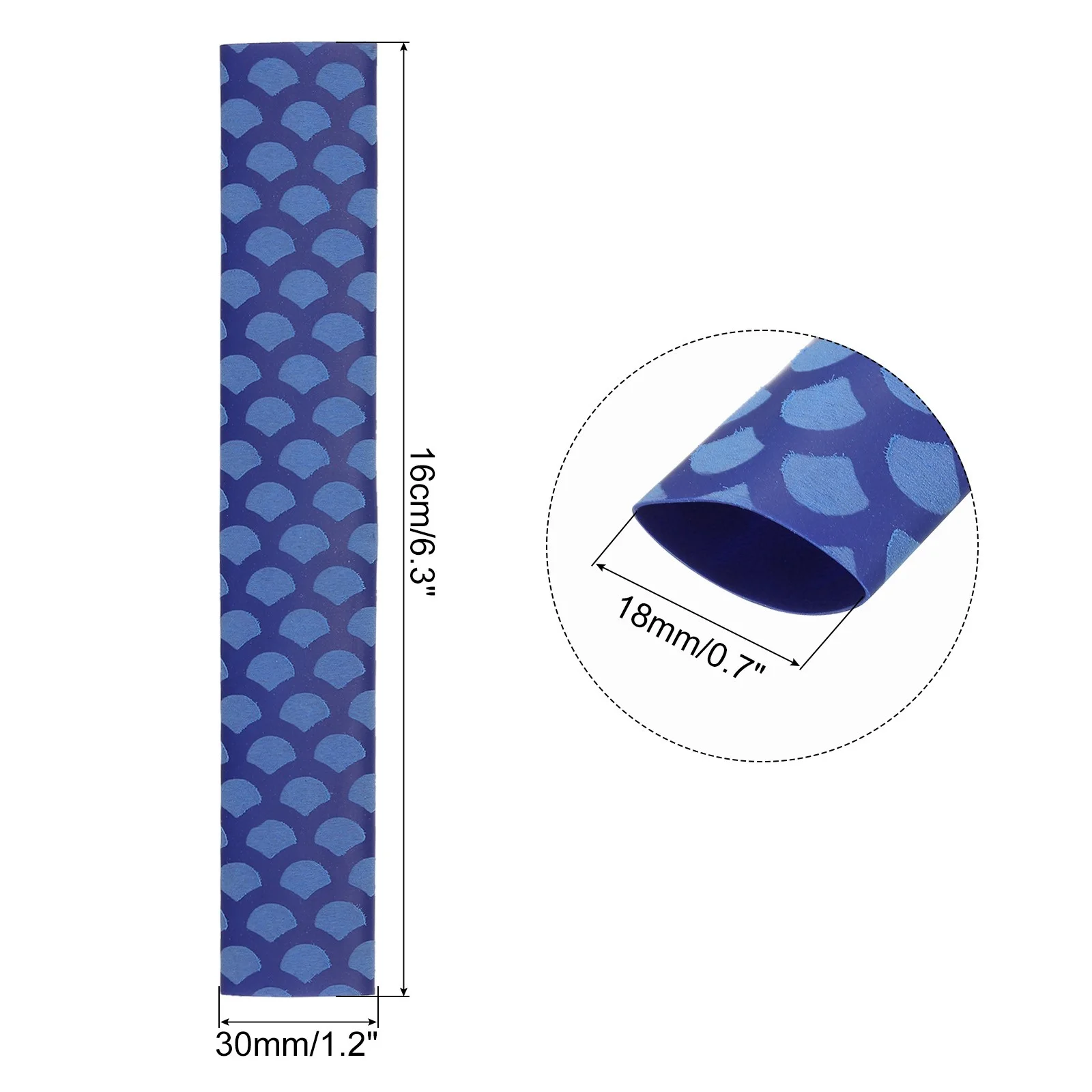 4pcs 18mm Dia Drumstick Grips Wrap Drumstick Sleeve Heat Shrink, Blue, изображение 2