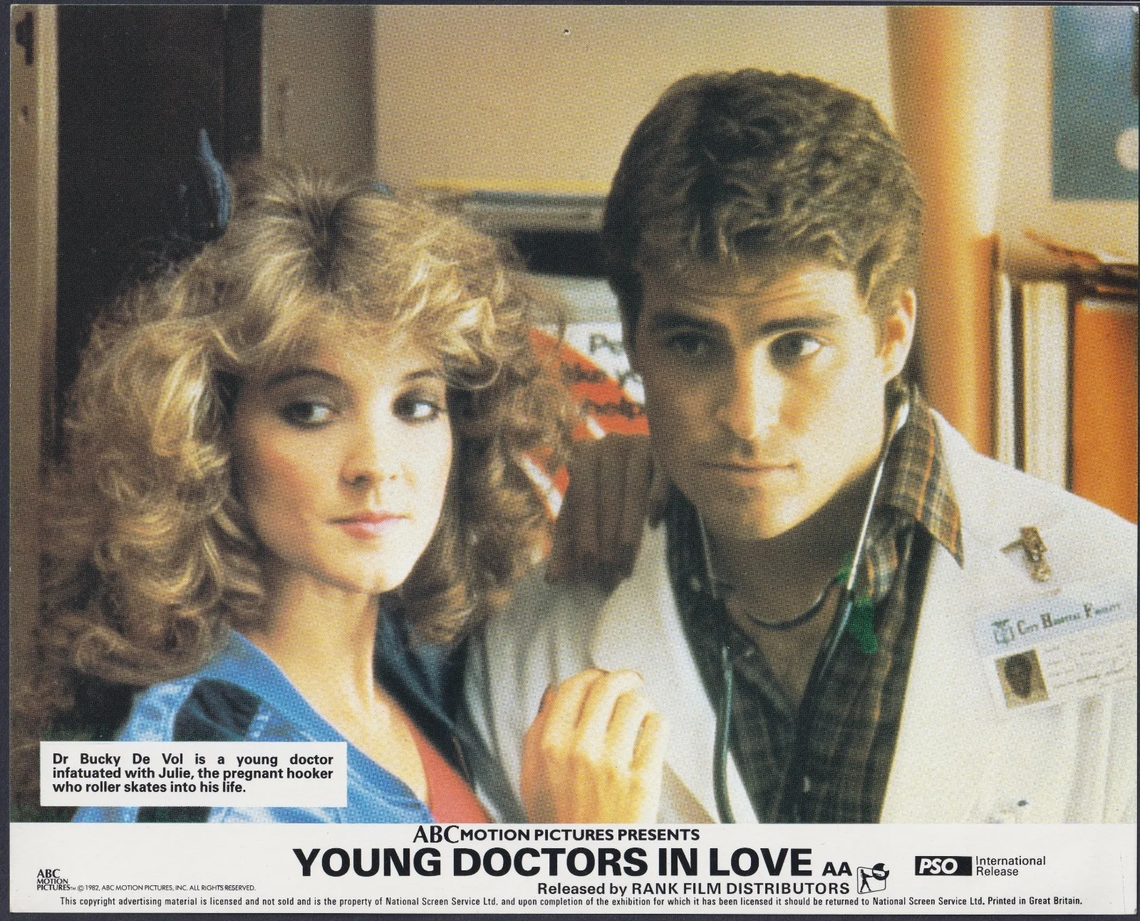 Young Doctors in Love 8x ORIGINAL UK FOH Lobby Cards Michael McKean 1982, изображение 3