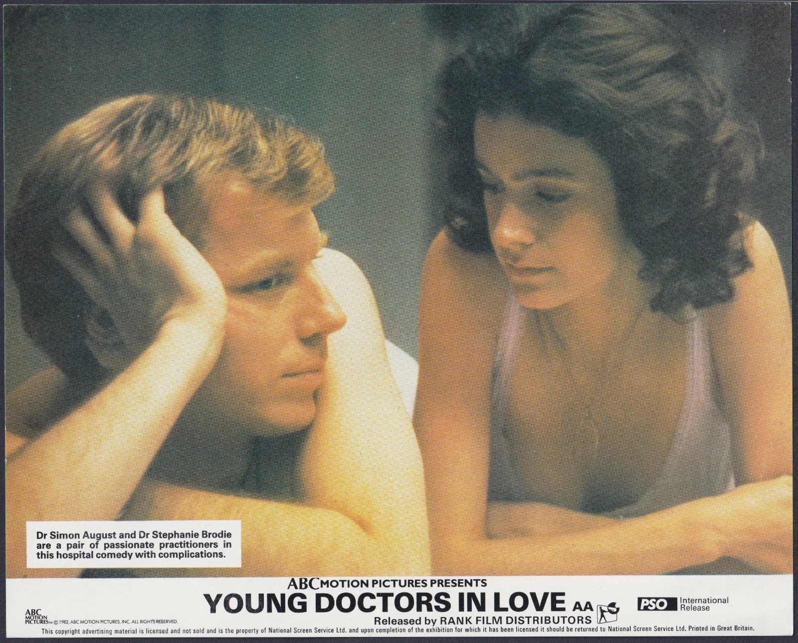 Young Doctors in Love 8x ORIGINAL UK FOH Lobby Cards Michael McKean 1982, изображение 4