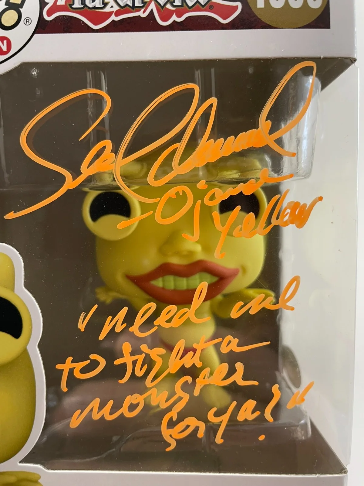 Sean Schemmel — Sean Schemmel Signed Yu-Gi-Oh! Ojama Yellow Funko POP! Vinyl #1600 JSA COA, image 3