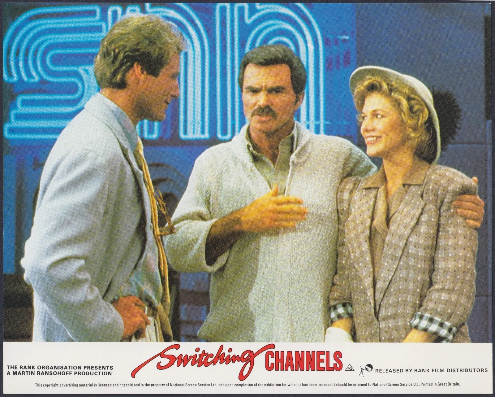 Switching Channels 8x ORIGINAL UK FOH Lobby Cards Christopher Reeve 1988, image 3