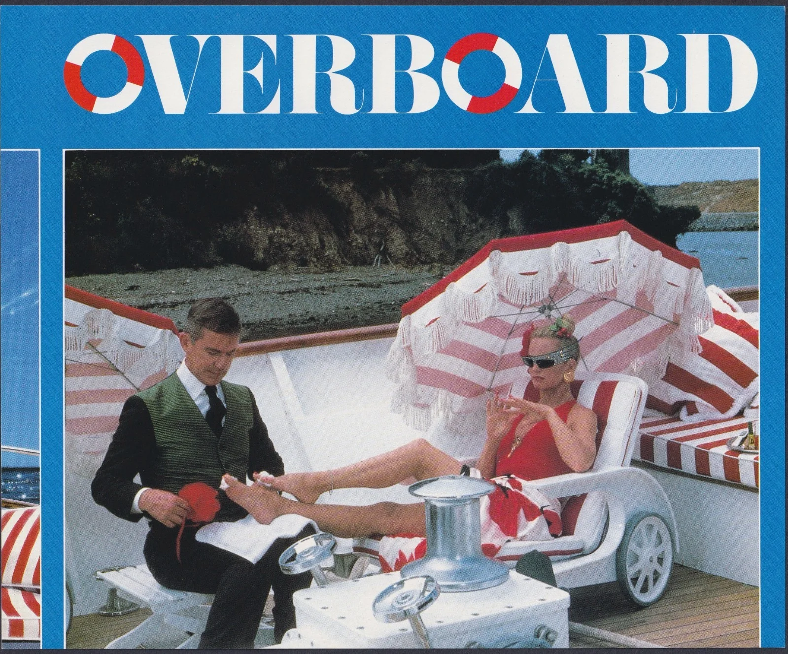 Overboard 8x ORIGINAL UK FOH Lobby Cards Kurt Russell Goldie Hawn 1987, изображение 3