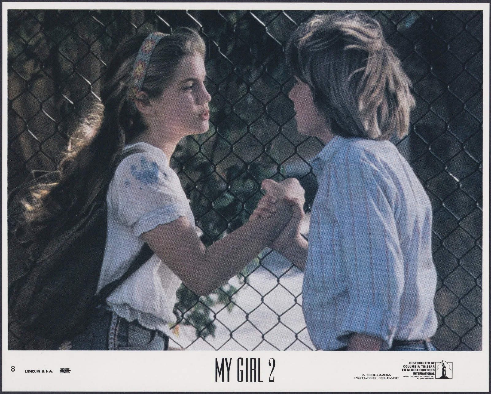 My Girl 2 8x ORIGINAL UK FOH Lobby Cards Jamie Lee Curtis Anna Chlumsky 1994, изображение 5