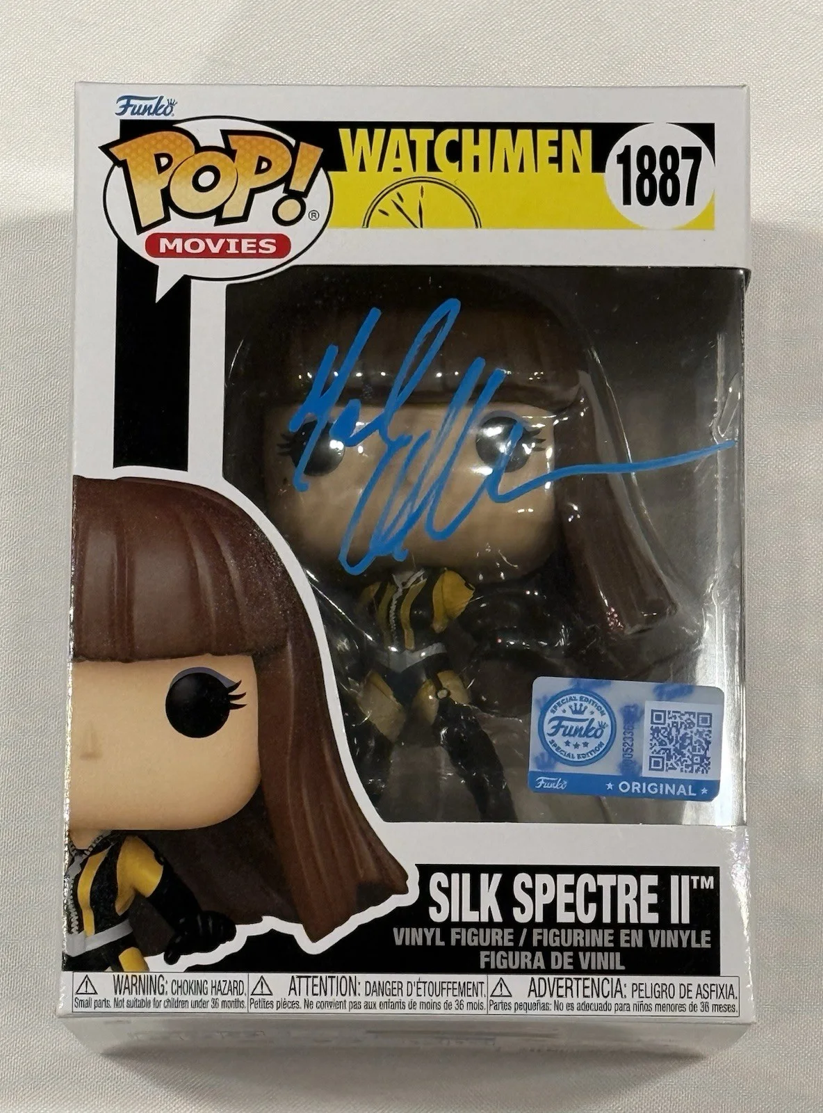Malin Ackerman — Malin Akerman Signed Watchmen Silk Spectre Funko Pop! #1887 Beckett COA