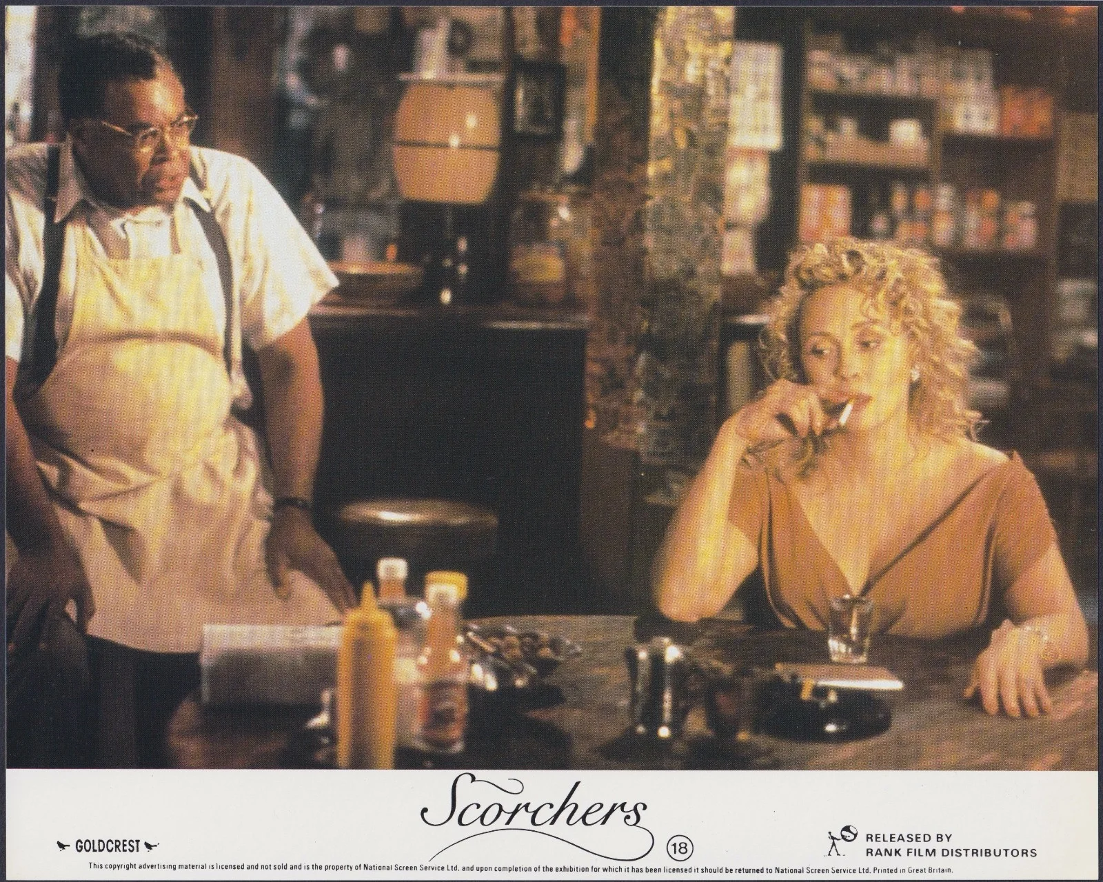 Scorchers 8x ORIGINAL UK FOH Lobby Cards Faye Dunaway James Earl Jones 1991, изображение 2